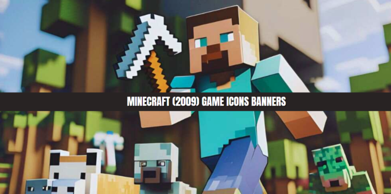 minecraft (2009) game icons banners