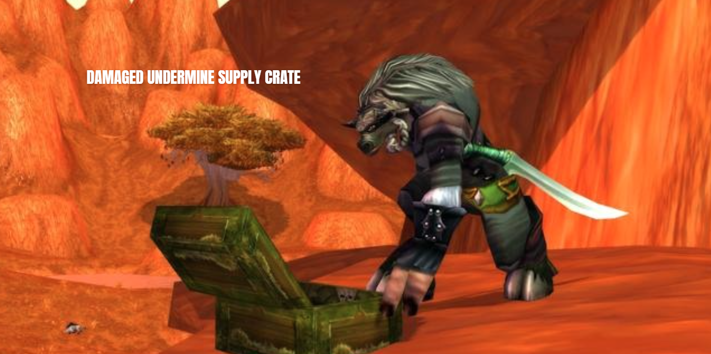 damaged undermine supply crate